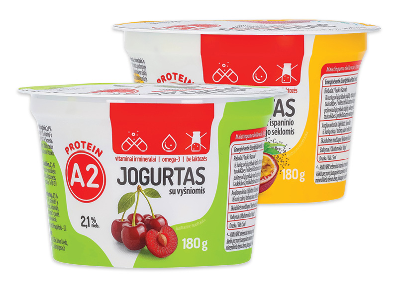 Jogurtas iš A2 pieno be laktozės
