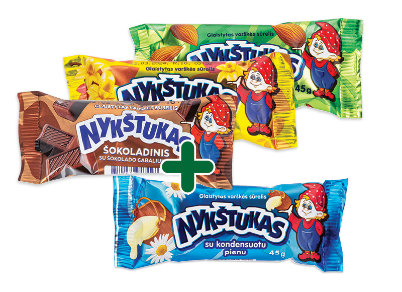 Glaistytas varškės sūrelis NYKŠTUKAS