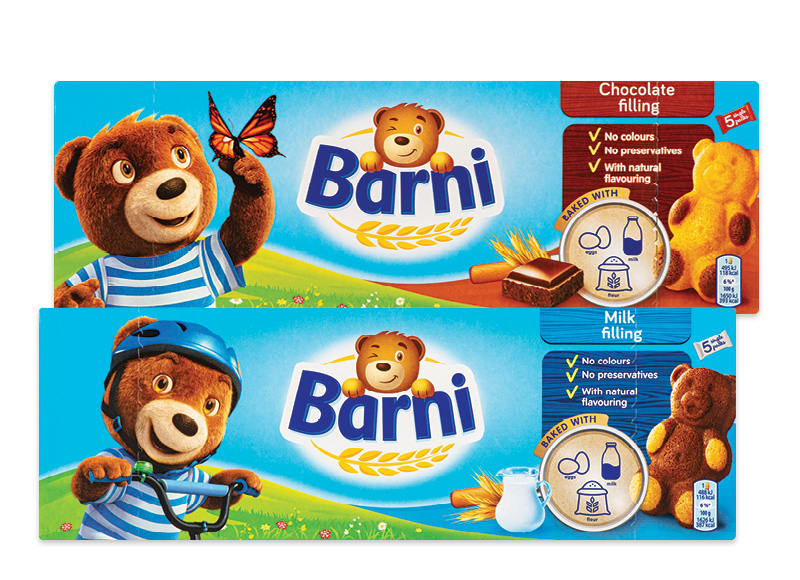 Biskvitiniai pyragėliai BARNI
