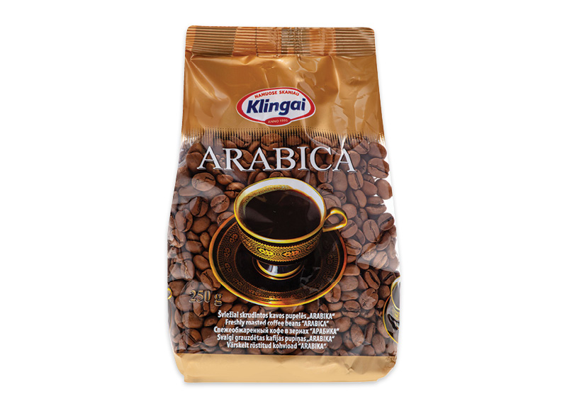 Skrudintos kavos pupelės ARABICA