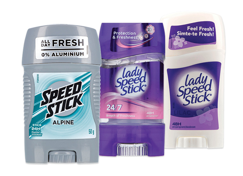 Dezodorantams LADY SPEED STICK ir MENNEN SPEED STICK