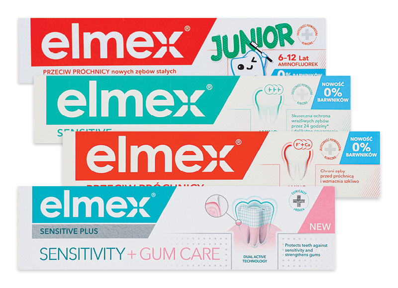 Burnos priežiūros priemonėms ELMEX