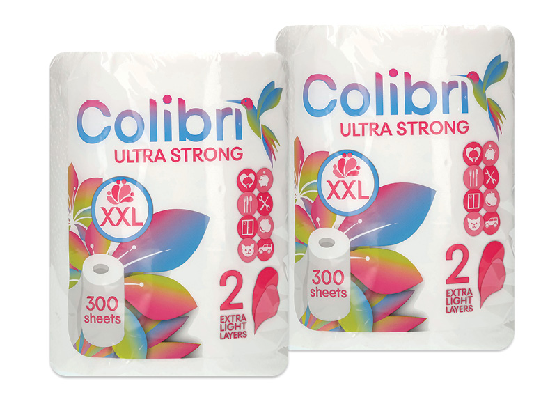 Popieriniai rankšluosčiai COLIBRI XXL