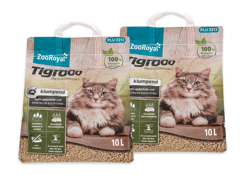 ZOOROYAL kačių kraikas TIGROOO ECO