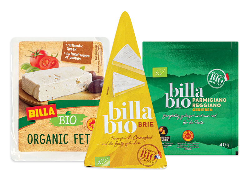 BILLA BIO sūriams