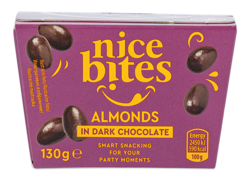 NICE BITES riešutai šokolade