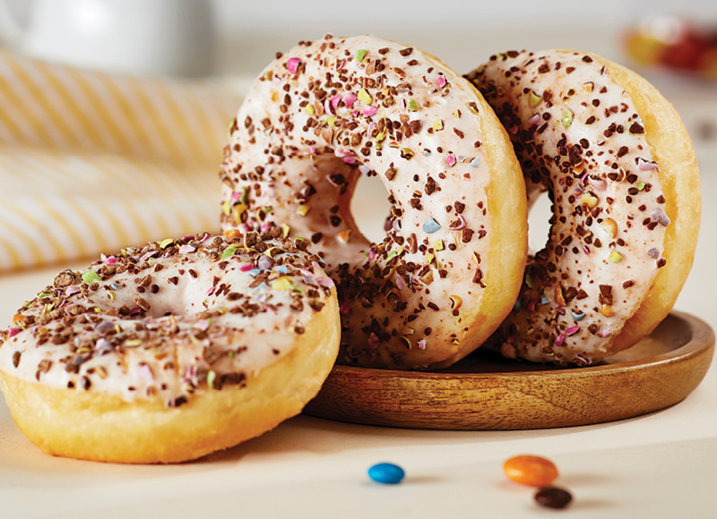 Spurga DONUT CRUSHED CANDY WHITE
