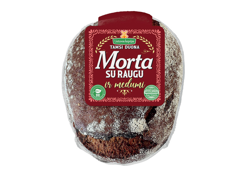 Tamsi duona su raugu ir medumi MORTA