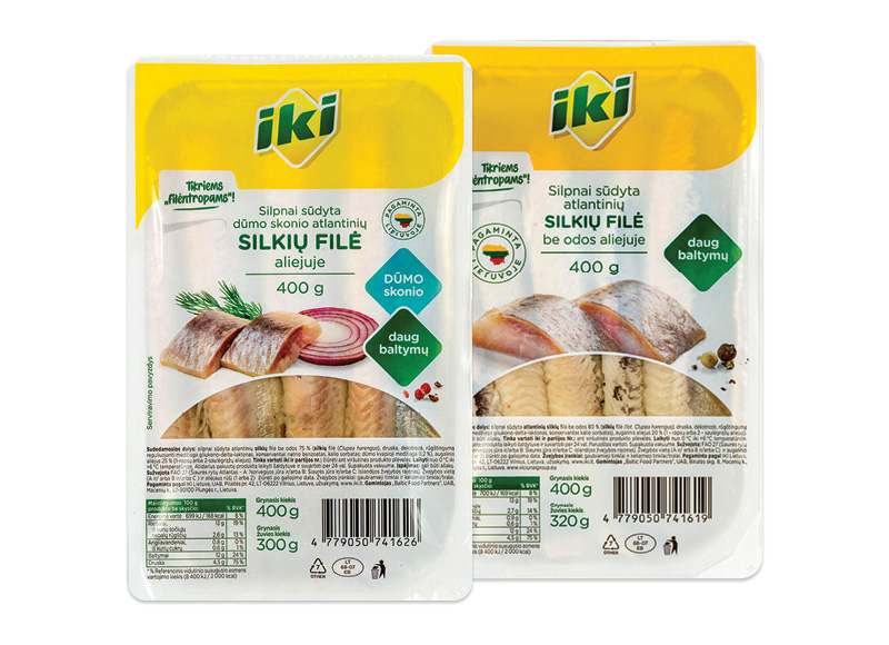 IKI silkių filė su aliejumi