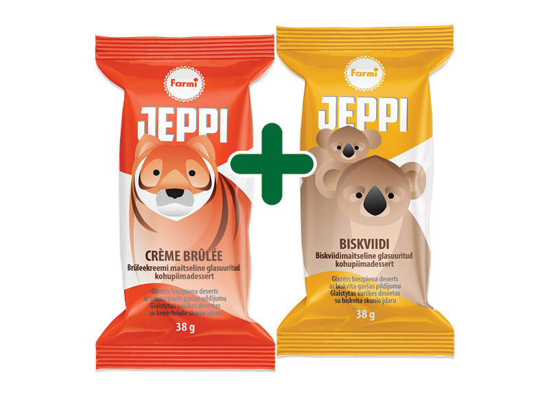 Glaistytas varškės sūrelis JEPPI