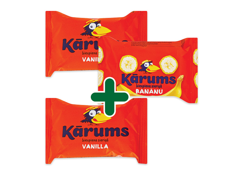 Glaistytas varškės sūrelis KARUMS