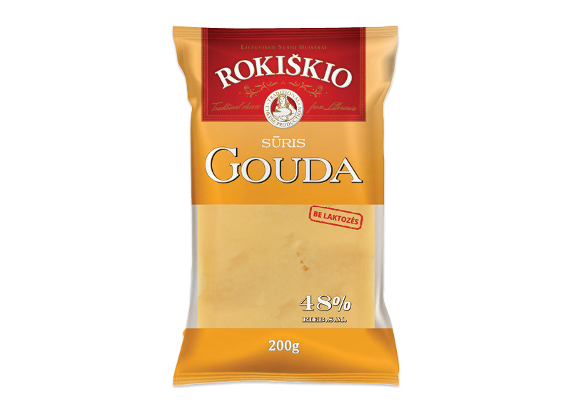 ROKIŠKIO sūris GOUDA be laktozės