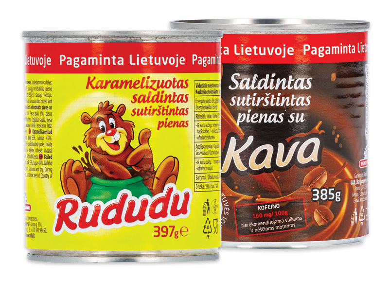 Saldintam sutirštintam pienui su kava ir RUDUDU