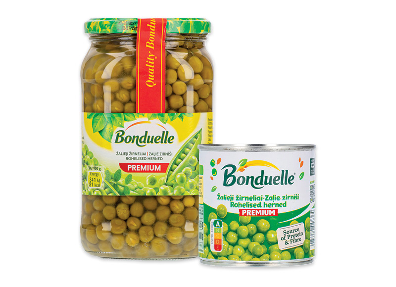 Konservuotiems žirneliams BONDUELLE