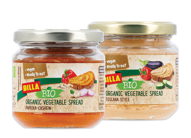 BILLA BIO daržovių užtepėlė