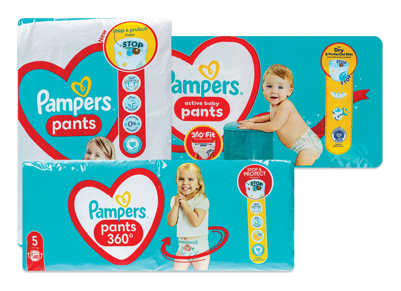 Sauskelnės-kelnaitės PAMPERS PANTS JUMBO PACK
