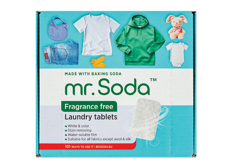 Skalbinių tabletės su soda MR. SODA