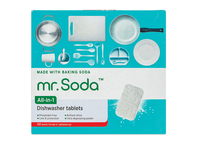 Indaplovių tabletės su soda MR. SODA