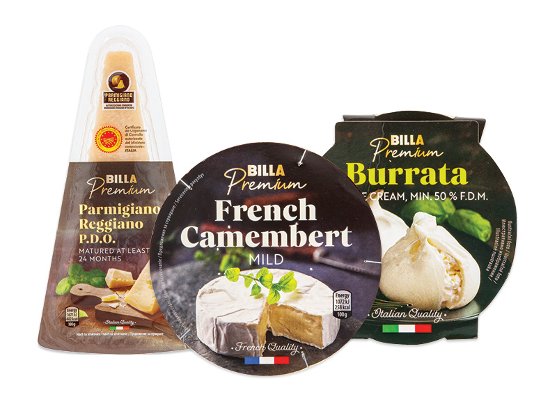BILLA PREMIUM sūriams