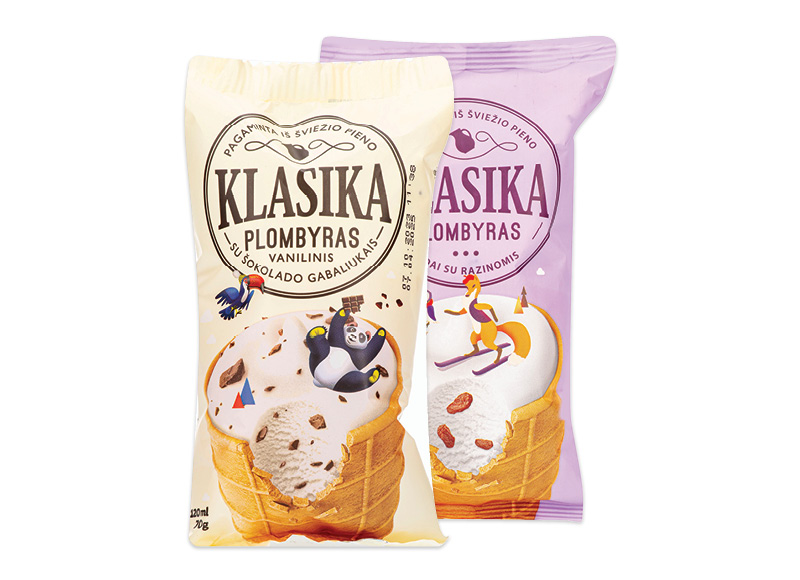 Ledams vafliniame puodelyje KLASIKA