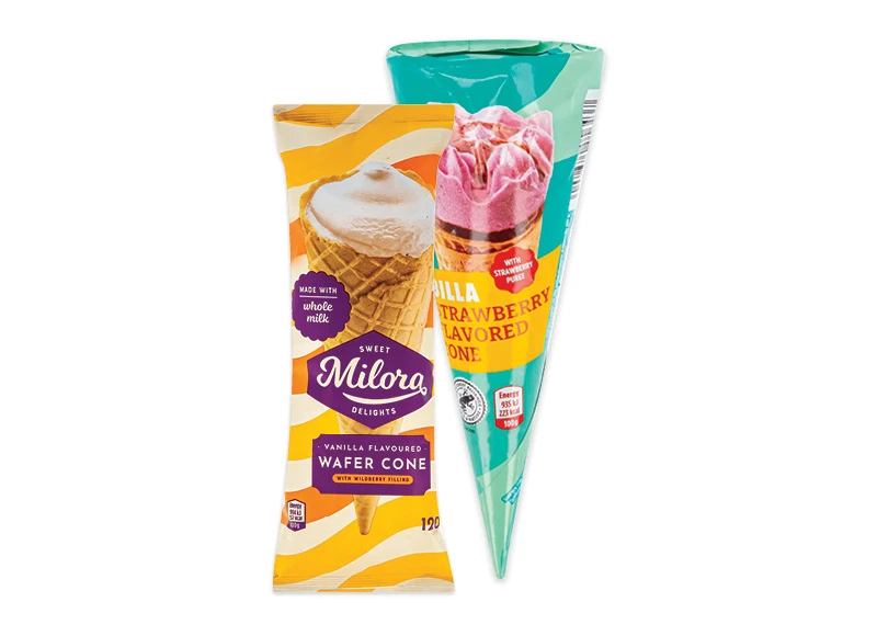BILLA, MILORA ledai vafliniame ragelyje, 120 ml