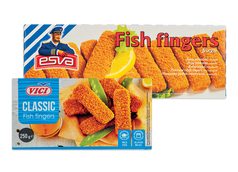 Šaldytiems žuvų piršteliams