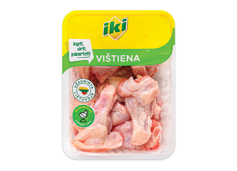 IKI švieži viščiukų broilerių sparnelių peteliai