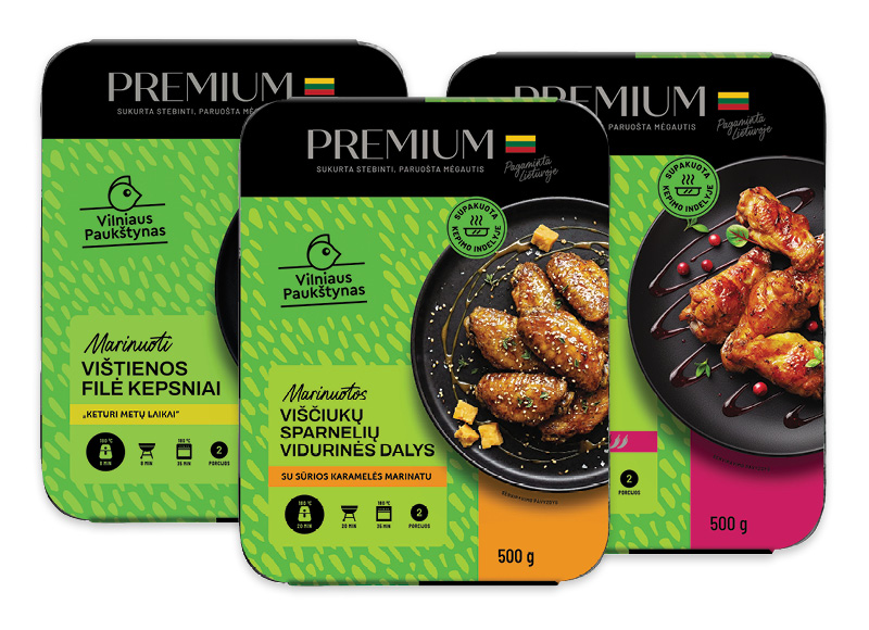 Marinuotai VILNIAUS PAUKŠTYNO PREMIUM produkcijai