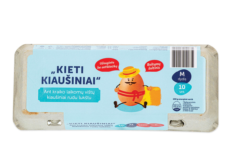 KIETI ant kraiko laikomų vištų kiaušiniai