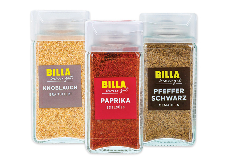BILLA prieskoniams IMMER GUT