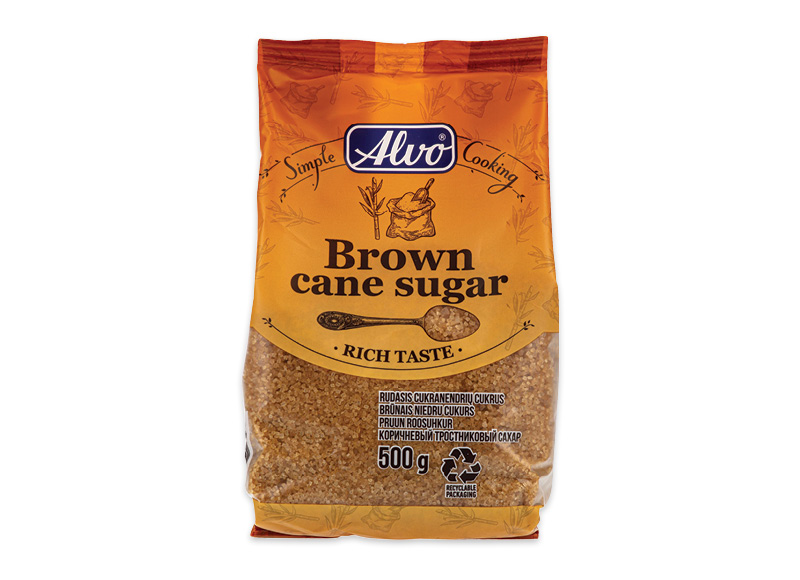 Rudasis cukranendrių cukrus ALVO