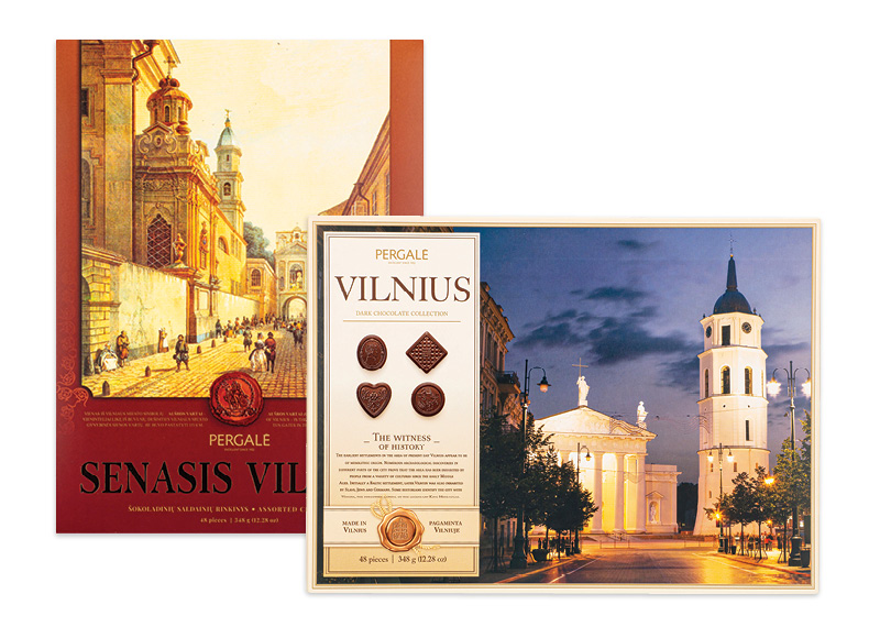 Saldainiai dėžutėje SENASIS VILNIUS ar VILNIAUS ASORTI