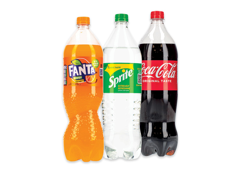 Gazuotas gėrimas COCA-COLA, FANTA, SPRITE