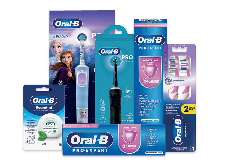 Burnos priežiūros priemonėms ORAL-B