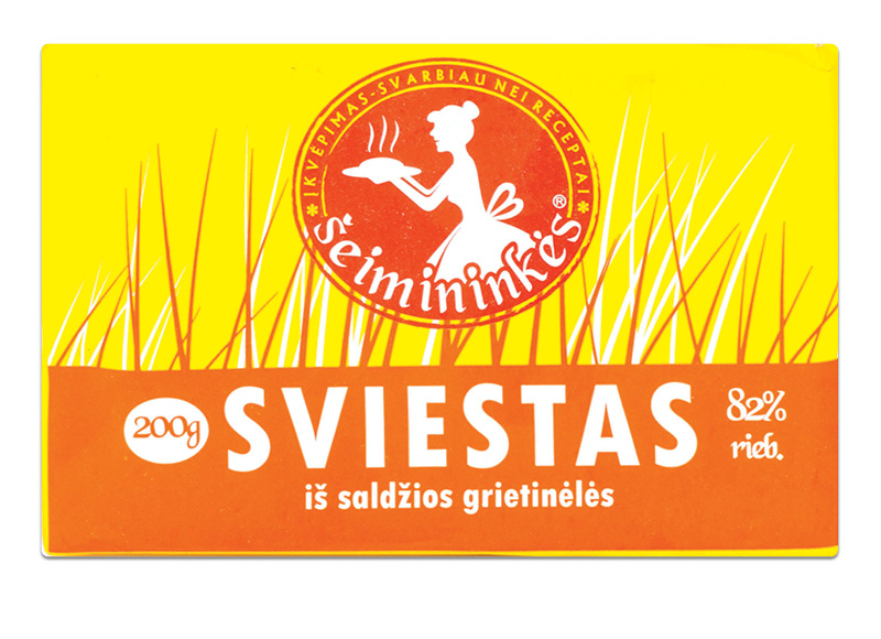 Saldžios grietinėlės sviestas ŠEIMININKĖS