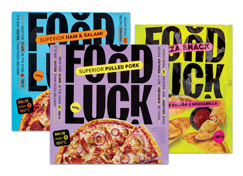 Šaldyta pica ar picos užkandis FOOD LUCK