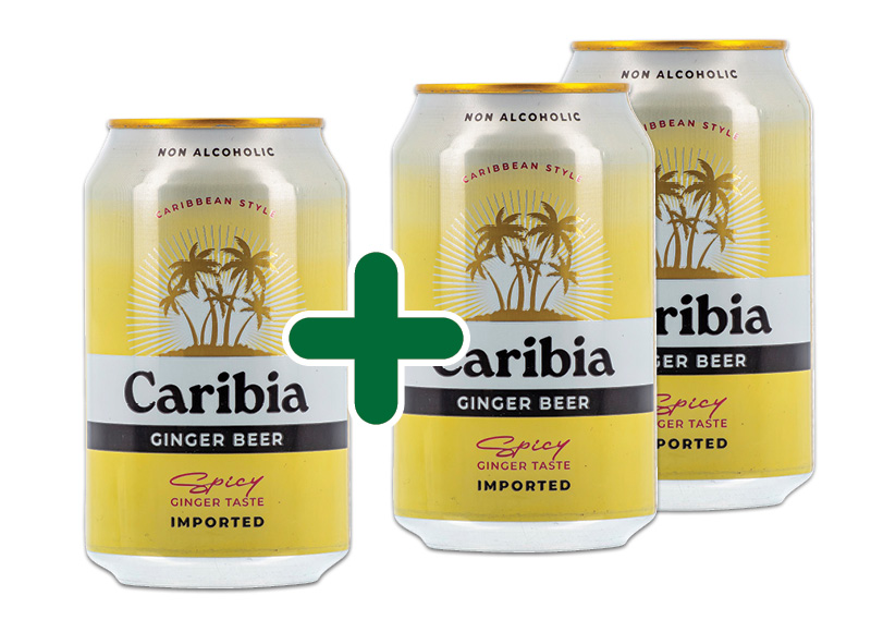 Gazuotas imbierinio alaus skonio gėrimas CARIBIA GINGER BEER