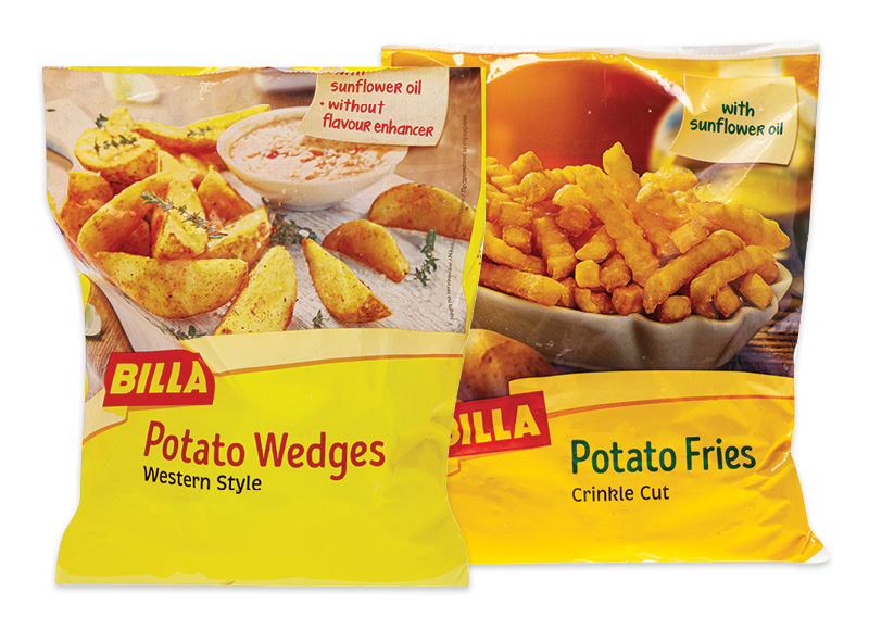 BILLA šaldytoms bulvytėms ir kroketams