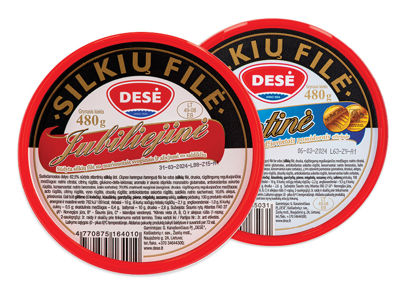 ŠVENTINĖ ar JUBILIEJINĖ silkių filė