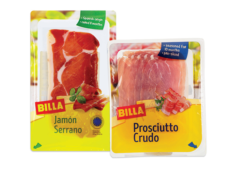 BILLA kumpis griežinėliais