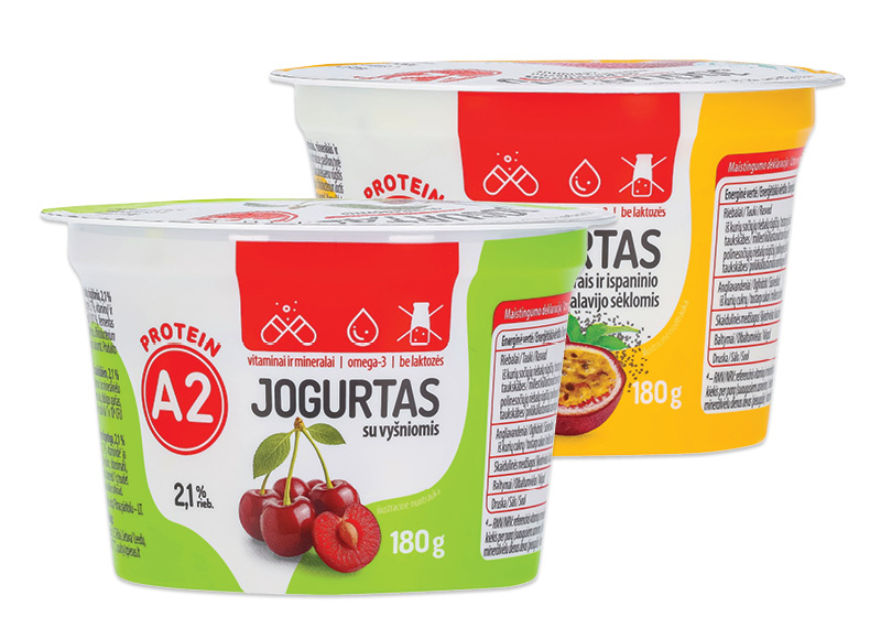 Jogurtas iš A2 pieno be laktozės