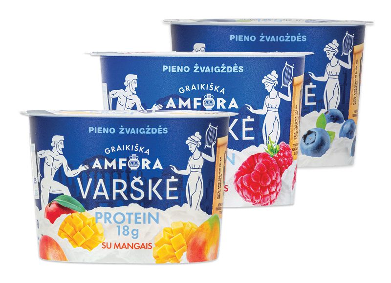 Varškės desertas GRAIKIŠKA AMFORA PROTEIN