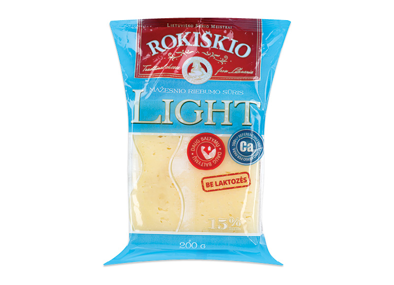 Sūris be laktozės ROKIŠKIO LIGHT
