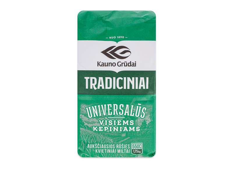 TRADICINIAI kvietiniai miltai KAUNO GRŪDAI
