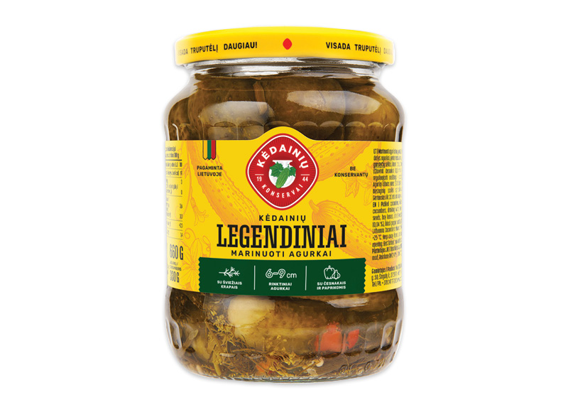 Marinuoti KĖDAINIŲ LEGENDINIAI agurkai