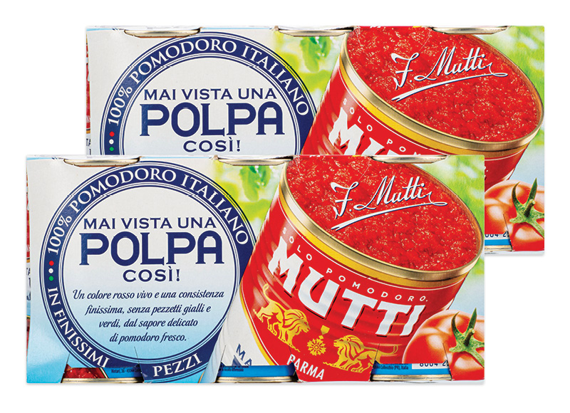 Smulkinti pomidorai MUTTI POLPA