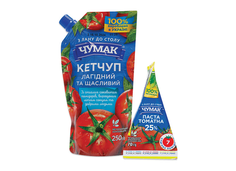 Padažams, kečupui CHUMAK
