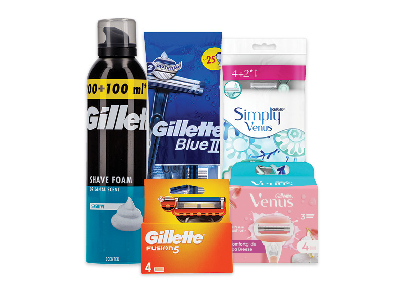Skutimosi priemonėms GILLETTE IR VENUS