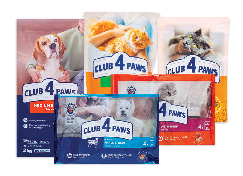 Gyvūnų ėdalui CLUB 4 PAWS