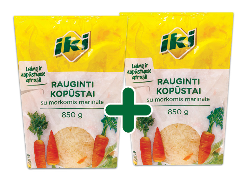 IKI rauginti kopūstai su morkomis
